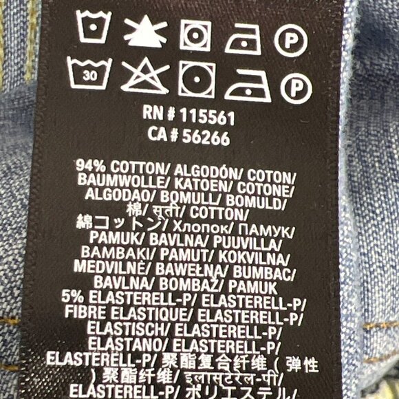 7 FOR ALL MANKIND Luxe Vintage Josefina Button Fly Jeans Blue Sz 26 EUC - Picture 8 of 9